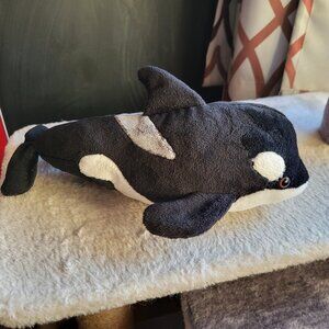 WWF Orca Killer Whale INTERNATIONAL BON TON TOYS 10" GOOD COND. VINTAGE SEE PICS